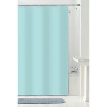 Rideau ou doublure de rideau de douche en tissu hydrofuge Mainstays, 178 cm x 183 cm (70 po x 72 po), turquoise
