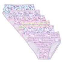 Hello Kitty Girls' Briefs 6-Pack, Sizes 4-8
