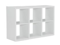 Gorham 6 Cubby Storage Cabinet in White