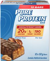 Pure Protein chocolat, arachides et caramel 12 barres