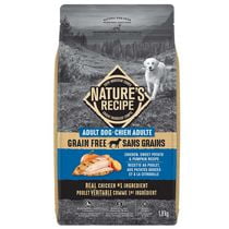 Nature's Recipe Adult Grain Free Chicken, Sweet Potato & Pumpkin Recipe Dog Food, 1.8kg