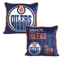 Oreiller décoratif LNH Edmonton Oilers (18"x18") par Nemcor
