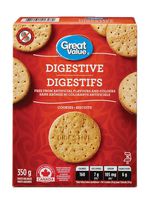 Biscuits digestifs Great Value
