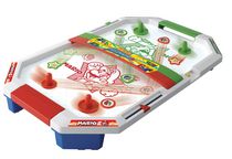 Epoch Games Super Mario Air Hockey, Tabletop Skill and Action Game with Collectible Super Mario Action Figures