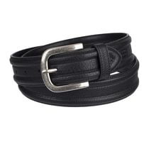 Genuine Dickies Men's 38 mm Harness Buckle Black Leather Belt
