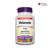 Webber Naturals® Melatonin Quick Dissolve, 3 mg