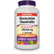 Webber Naturals Glucosamine Chondroïtine Double concentration,  500/400 mg