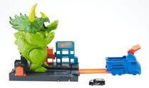 hot wheels triceratops playset