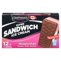 Chapman's Neapolitan Ice Cream Super Sandwich