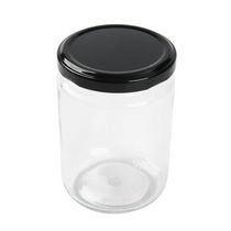 Mainstays 350ml Pot à confiture en verre avec couvercle en étain