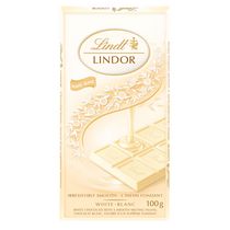 Chocolat blanc LINDOR de Lindt – Barre (100 g)