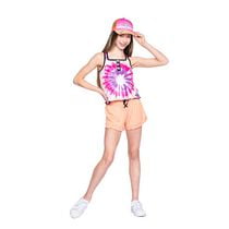 Justice Girls Peach Flutter Shorts