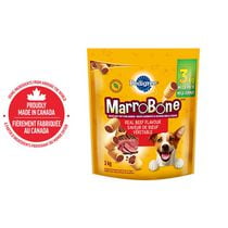 PEDIGREE Marrobone Adult Dog Treats – Real Beef Flavour with Real Bone Marrow - Vitamin Enriched, 737g - 3kg