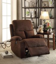 Fauteuil inclinable Rosia d'ACME, velours chocolat