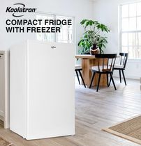 Réfrigérateur compact avec congélateur, 3,2 pieds cubes, blanc