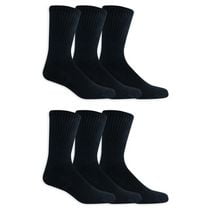 Athletic Works Men's Cotton Crew Socks 6-Pack