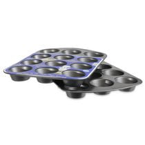 PILLSBURY ANTIADHÉSIVE 12 TASSES MOULE À MUFFINS ENSEMBLE - 2 MORCEAUX