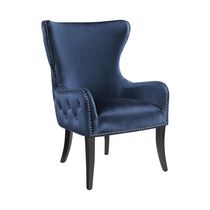 Porter Blue Round Back Chair