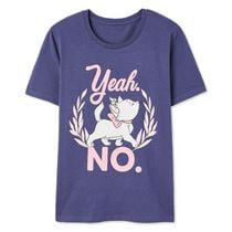 T-shirt à manches courtes Marie Disney pour femmes