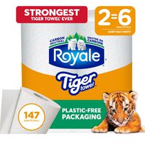Emb. en Papier Recyclable Royale Tiger Towel, 2=6 roul. D’essuie-Tout