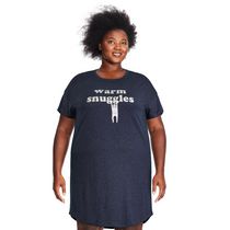 Chemise de nuit à encolure ras du cou George Plus pour femmes