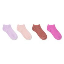 George Girls' Low-Cut Socks 4-Pack, Sizes 11-2/3-6