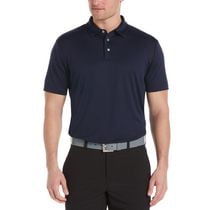 PGA TOUR Course Essentials Men's Easy Care Solid Golf Polo Shirt, PGAT Course Essentials Men's Polo
