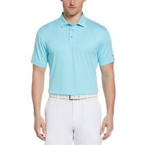 PGA TOUR Course Essentials Men's Stretch Short Sleeve Micro Textured Golf Polo