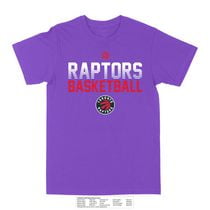Men's NBA Toronto Raptors Basketball Fade Purple Short Sleeve T-Shirt