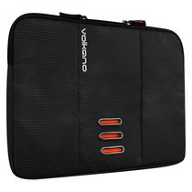 Volkano Latitude Laptop Sleeve - Black and Orange
