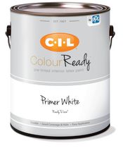 Apprêt latex intérieur préteinté CIL® Color Ready, blanc, mat, 946 ml