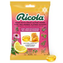 Pastilles pour soulager le mal de gorge Ricola à saveur de miel-citron avec échinacée