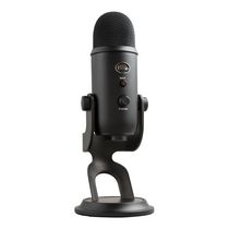 Blue Yeti USB Microphone for Recording, Streaming, Gaming, Podcasting on PC and Mac, Condenser Mic for Laptop or Computer with Blue VO!CE Effects, Adjustable Stand, Plug and Play - Blackout