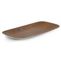 Bamboo Walnut Rectangular Tray, 35.5 cm