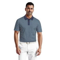 Ben Hogan Performance Men's Large Geo Print Short Sleeve Golf Polo Shirt