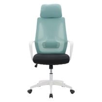 Chaise de bureau ergonomique à dossier haut en maille CorLiving Ashton à hauteur réglable avec appui-tête – Chaise de bureau confortable en maille, chaises d'ordinateur et de travail parfaites pour le bureau à domicile