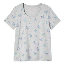 T-shirt à encolure ras du cou en tricot interlock Iyla Plus pour femmes Tailles&nbsp;1X-4X