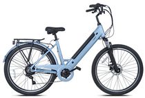 Commuter Vélo électrique 26 pouces 350 W avec Batterie Amovible 36 V/7.8 Ah, Unisexe Ebike- Bleu, par Stoneridge Cycle