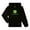 Black, variant on John Deere Men’s Fleece Pullover Hoodie with Water Repellent Finish, Size S-XL