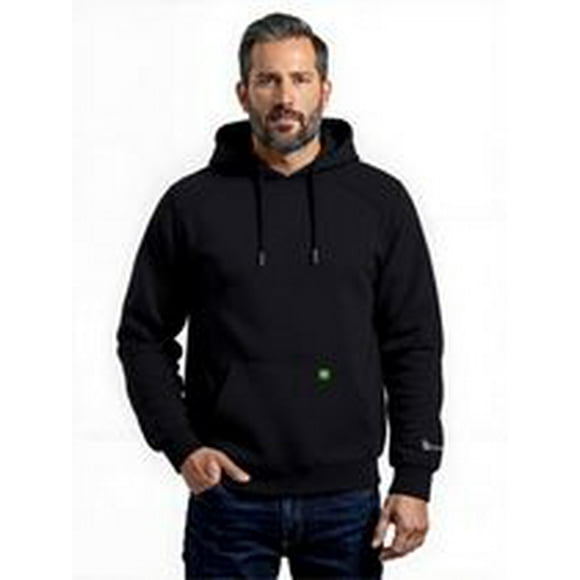 Sweat à capuche en polaire renforcé John Deere pour homme avec bordure en nylon, tailles S à XL