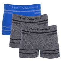 Caleçons boxers Yves Martin sans couture mélange avec rayures pour hommes