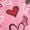 Pink, variant on Scrubstar Women's "Hearts That Heal" V-Neck Print Top