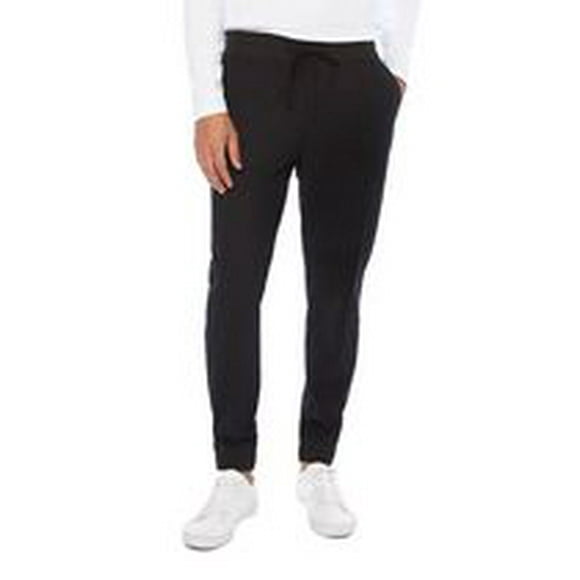 Jeaniologie ™ Men's Pull-on Jogger With Rib Waist & Leg Cuffs Black, Size 28 -38