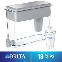 Brita® Extra Large 18 Cup Filtered Water Dispenser with 1 Standard Filter, BPA Free, UltraMax, Gray