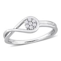 Miabella Diamond Accent Sterling Silver Infinity Promise Ring
