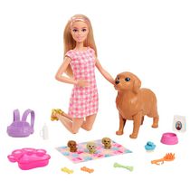 Barbie Naissance des Chiots, poupée Barbie, animaux et accessoires