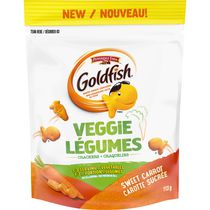 Craquelins Goldfish aux légumes, à la carotte sucrée