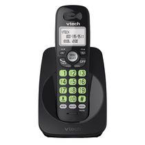 Téléphone sans fil DECT 6,0 avec afficheur des données de l'appelant/appel en attente, CS6214-11, CS6214-21 de VTech (noir)
