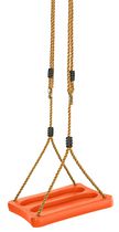Swingan - Balançoire unique en son genre avec cordes réglables - Entièrement assemblé - Orange