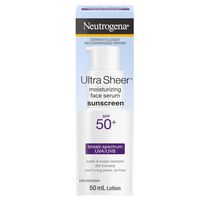 Sérum hydratant pour le visage Neutrogena Ultra Sheer Écran solaire, FPS 50+, 50 mL
